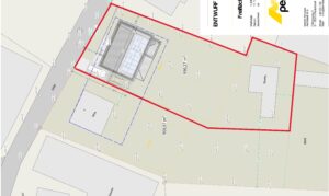 Freiflächenplan mit Grundstückseinzeichnung
